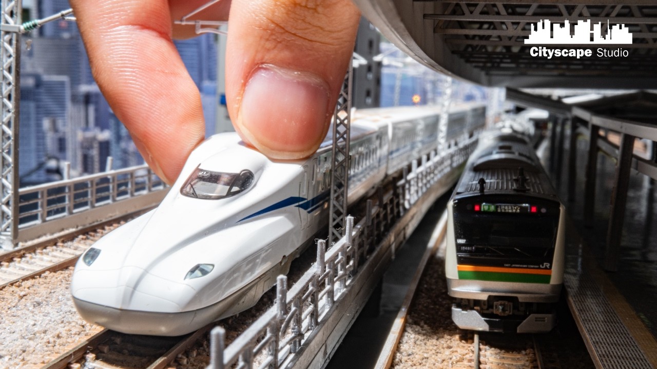 新品未使用 ジオラマ19点まとめ売り 橋 駅前公園 町工場 駅前商店 N