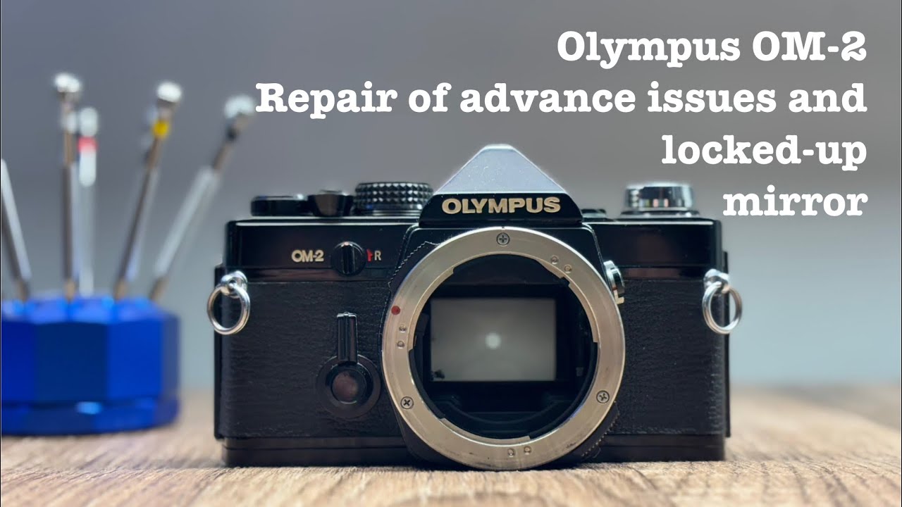 Olympus OM-2 - Repair of advance issues and locked-up mirror - YouTube