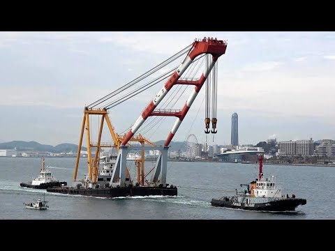 ワンオフ】HO 完成品 艀 はしけ バージ 船 ストラクチャー サルベージ