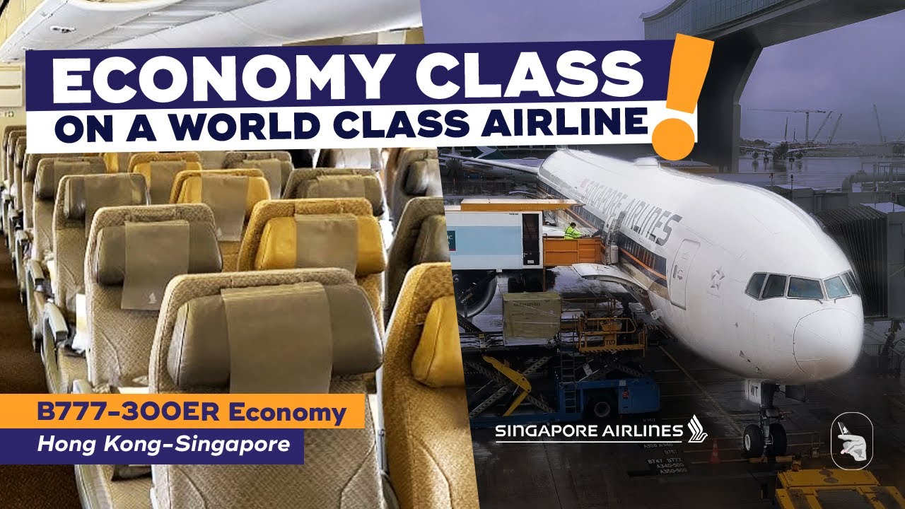 SINGAPORE AIRLINES 777-300ER Economy Class Review【SQ893 Hong Kong