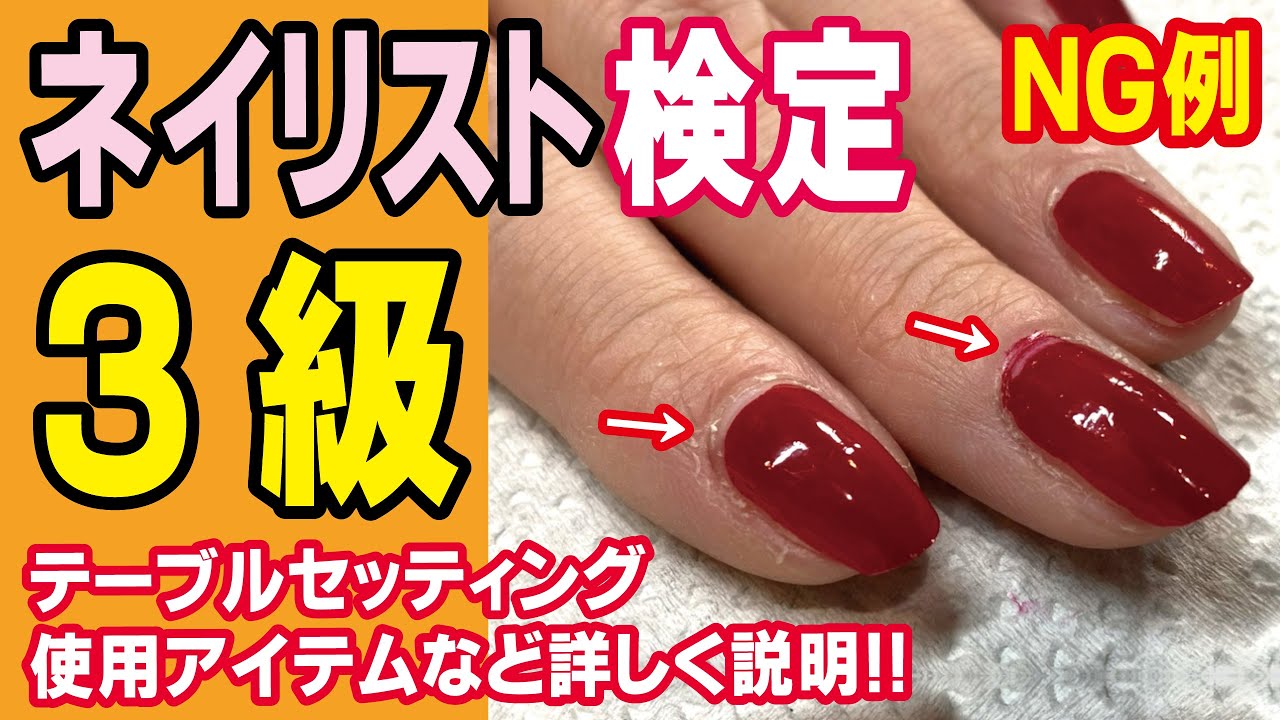 ネイリスト検定3級セット ジェルネイル検定初級 ネイリスト検定3級