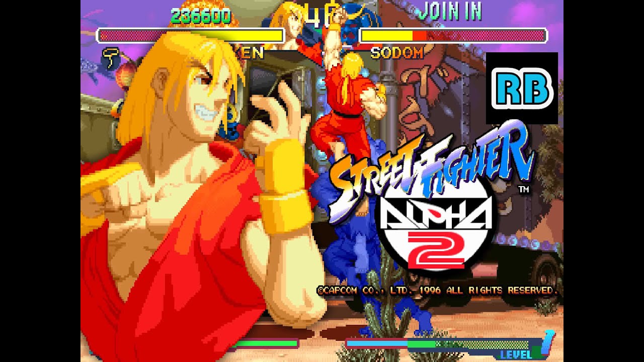 1996 [60fps] Street Fighter Alpha 2 Ken Expert ALL - YouTube