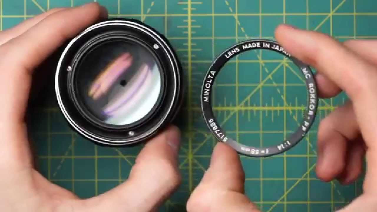Minolta MC Rokkor-PF 58mm f1.4 (MC I) Lens Disassembly and
