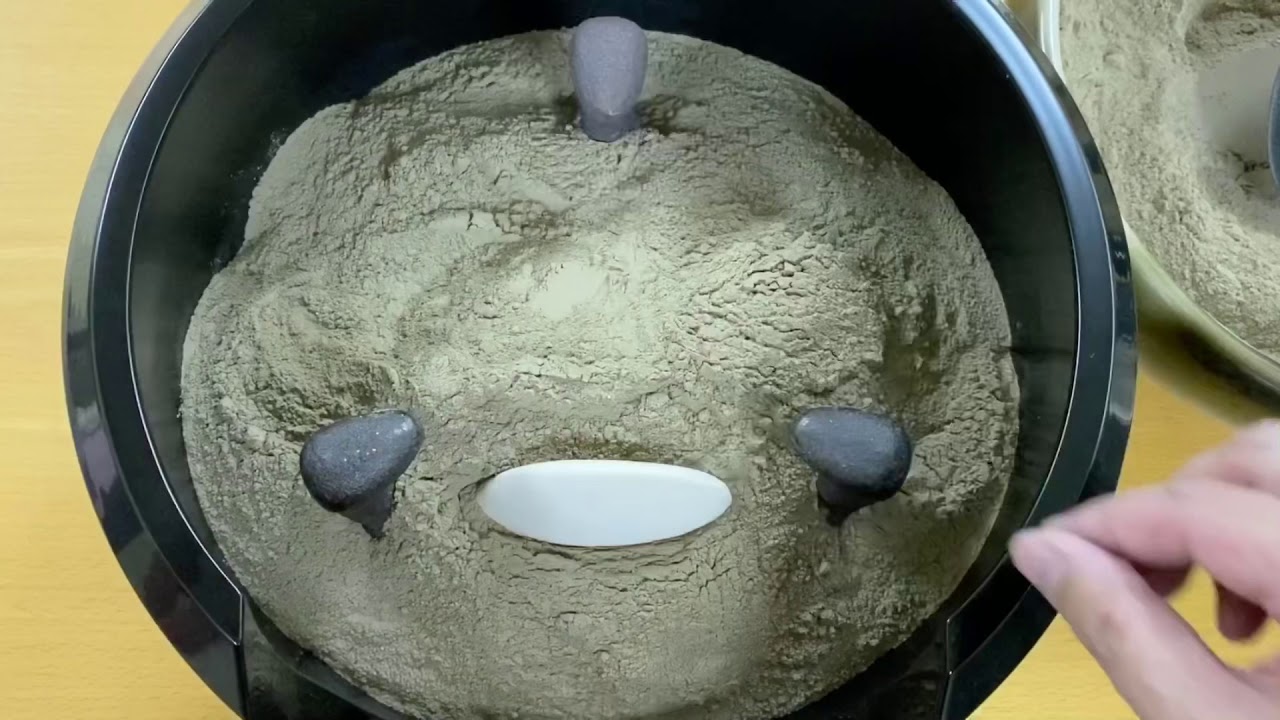 茶道風炉の灰形》 二文字押切灰 Sadou [Japanese Tea Ceremony]（裏