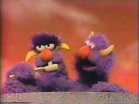 Classic Sesame Street: 2-headed Monster uses a toothbrush - YouTube