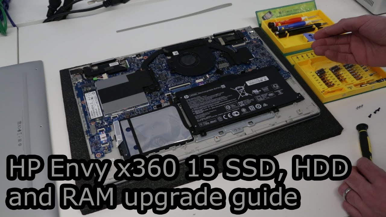 HP Envy x360 15 SSD, HDD and RAM Upgrade Guide - YouTube