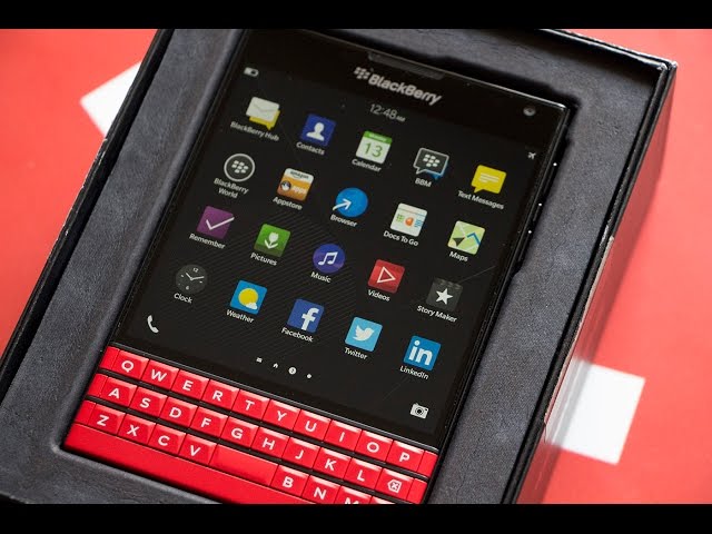 Red BlackBerry Passport Unboxing - YouTube