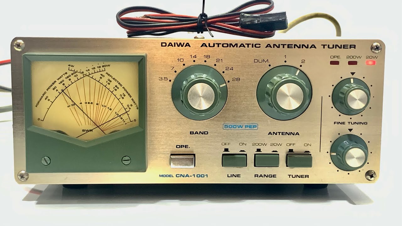 ✨Daiwa CNA-1001 HF Automatic Tuner 500W✨ - YouTube