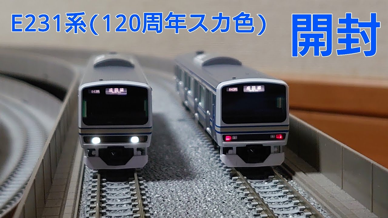 2021年の珍車両を開封!!】TOMIX E231-0 (成田線開業120周年ラッピング