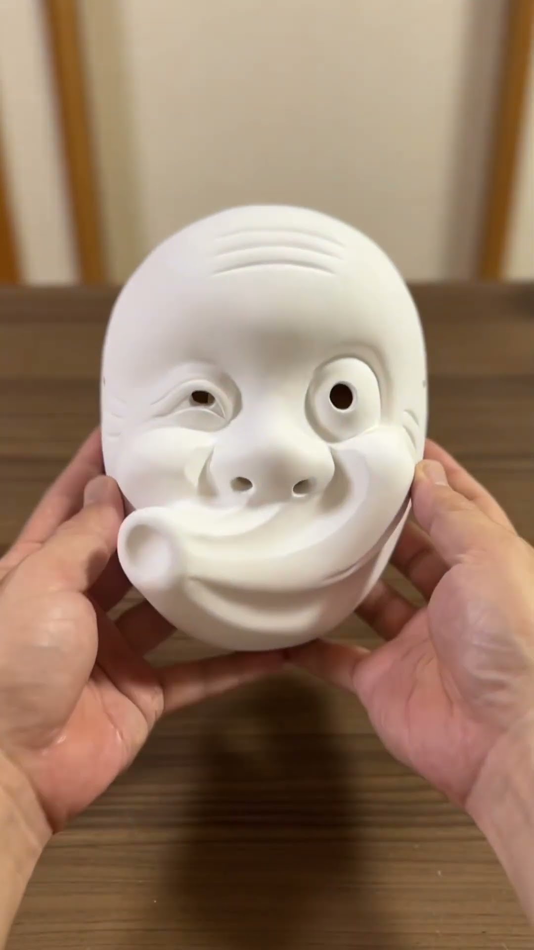 hyottoko mask making】#木彫り #お面 #shorts #japanesemask