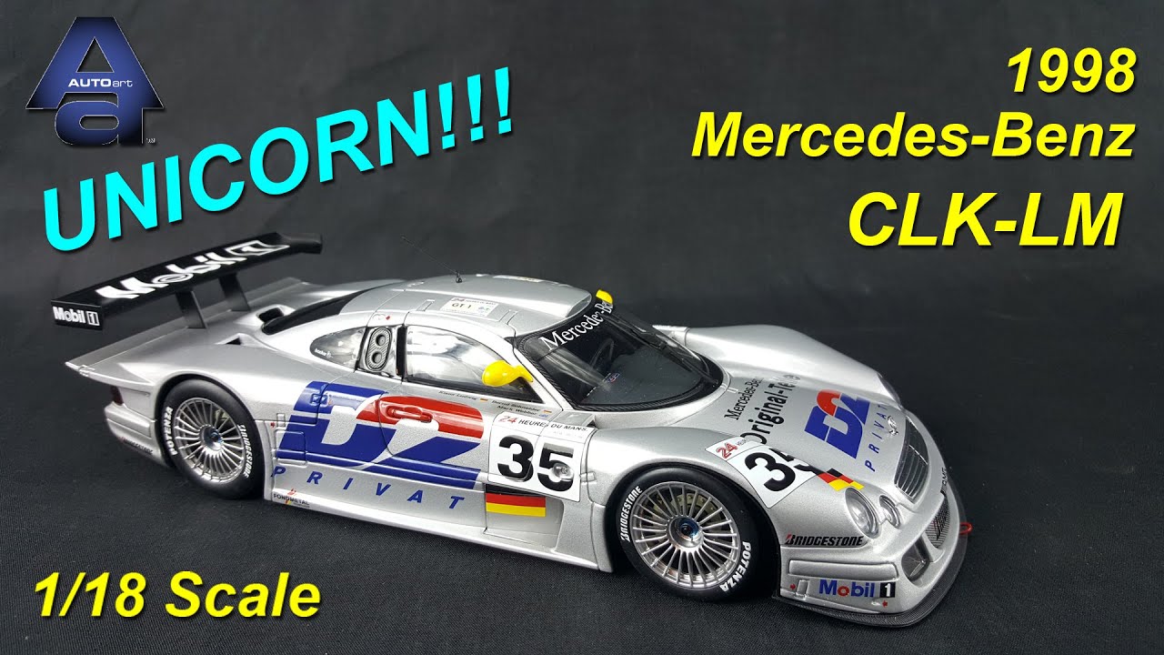 AutoArt 1/18 Scale 1998 AMG Mercedes CLK-LM - YouTube