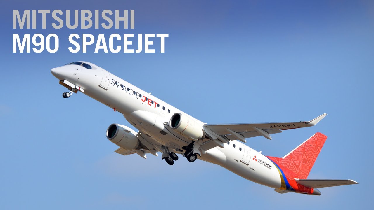 First Mitsubishi SpaceJet M90 in Final Configuration Takes Flight