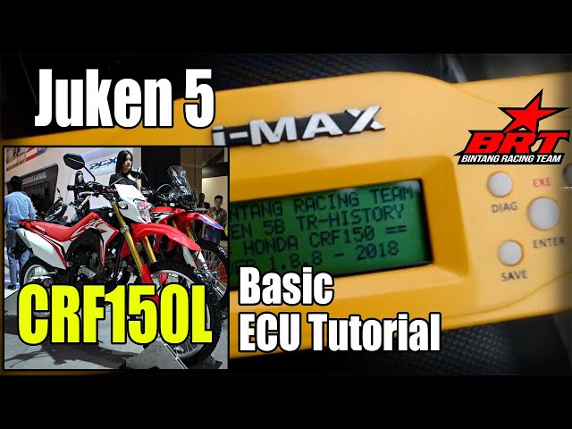 Juken 5 Ecu Basic Control Tutorial Crf150L - YouTube