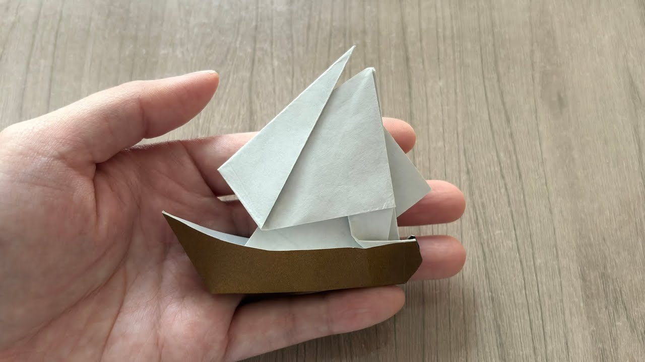 折り紙作品 船に乗る鶴 折り紙作品 船に乗る鶴