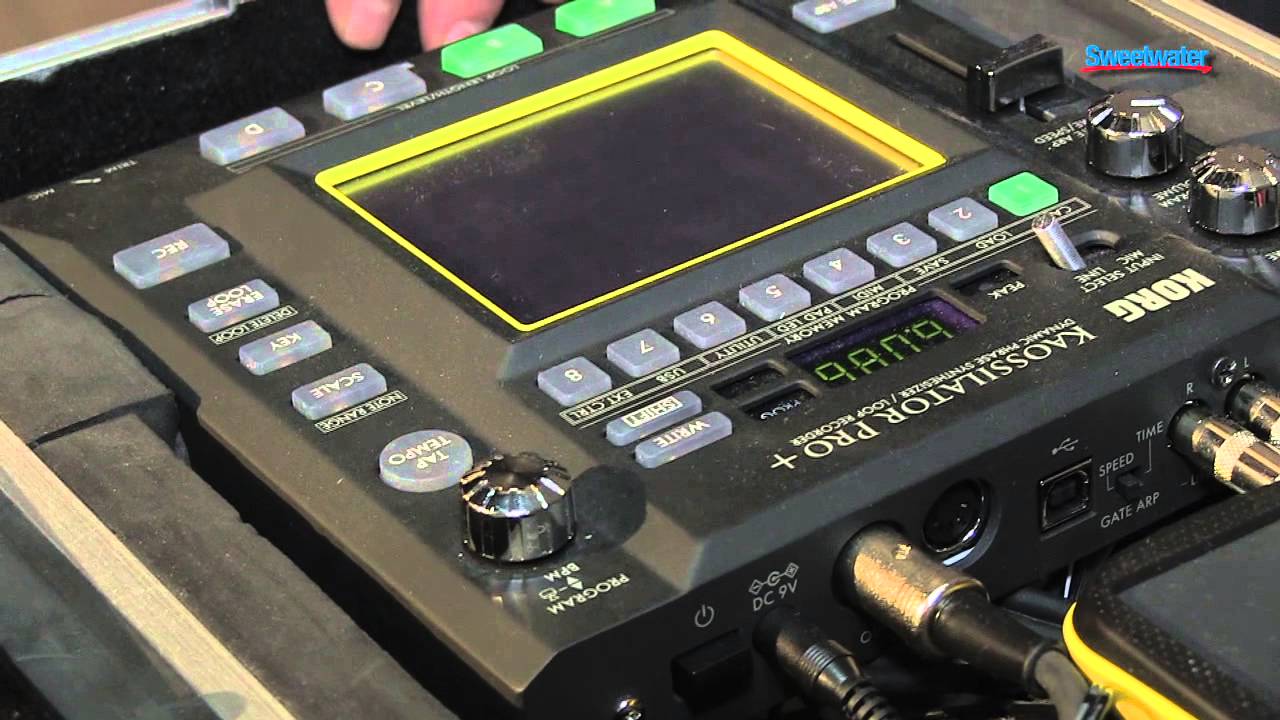 Korg Kaossilator Pro+ Demo - Sweetwater at Winter NAMM 2013 - YouTube