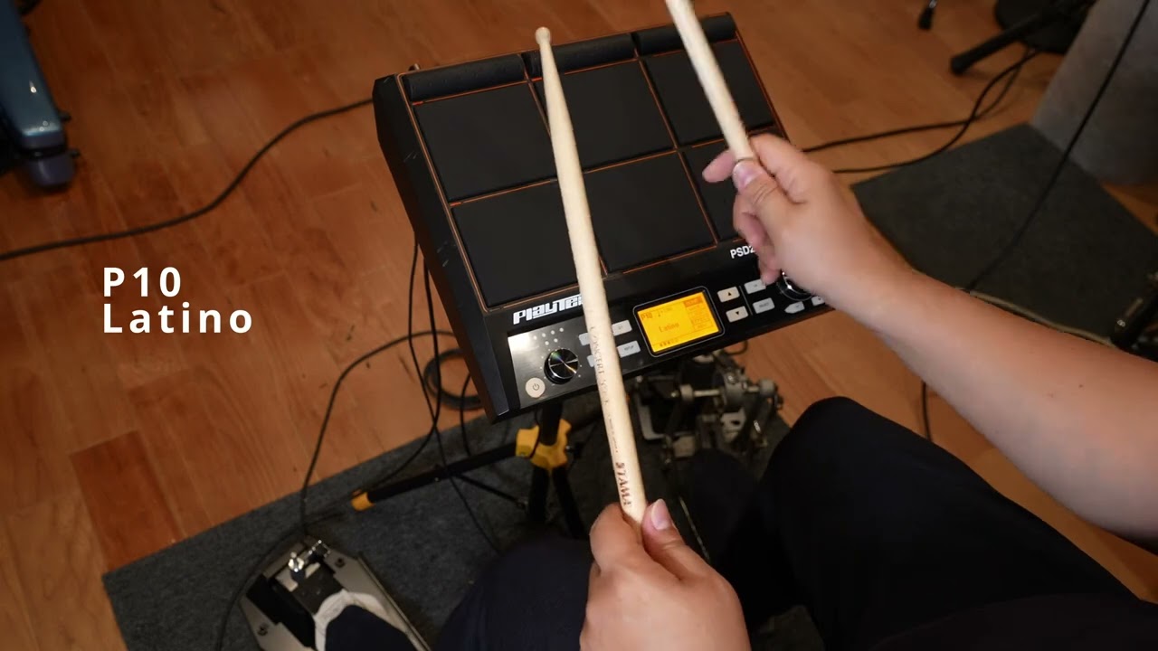 サンプリングパッドPSD200にV-Drum用のペダルを繋いでプレイ - YouTube