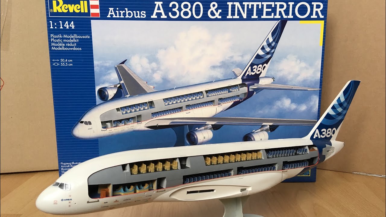 Assembly/ Revell 1:144 scale Airbus A380 with interior | Zocker J