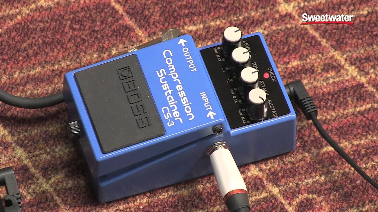 BOSS CS-3 Compression Sustainer Pedal Review by Sweetwater - YouTube