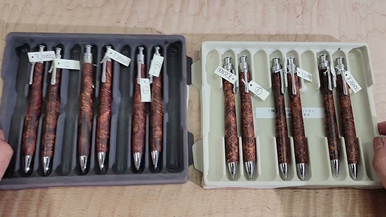 ローズウッドこぶ杢 良い杢のイベント振り分け - YouTube