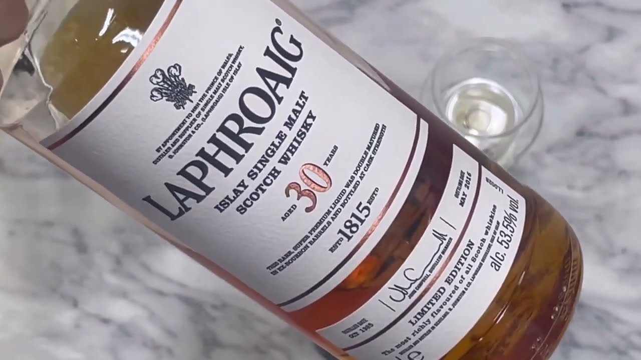 ラフロイグ 30年 アイラ シングルモルト レビュー動画/味/比較