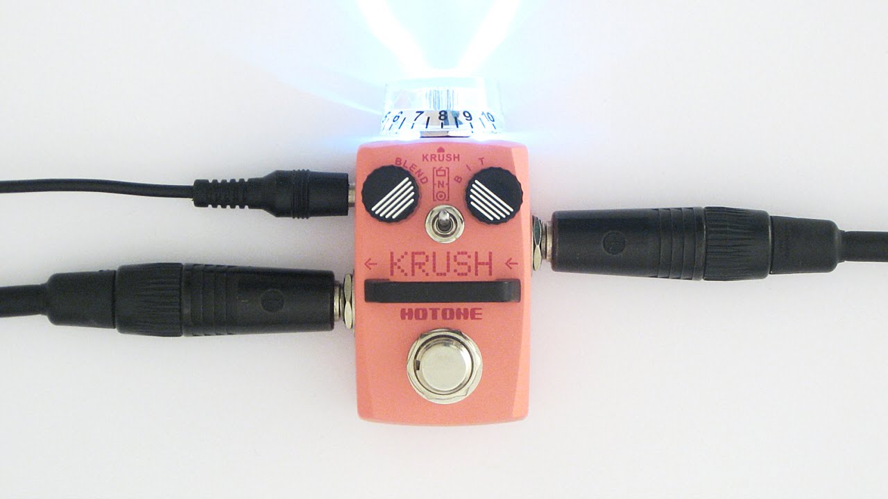 Hotone KRUSH Bitcrusher/Sample Rate Reducer Demo - YouTube