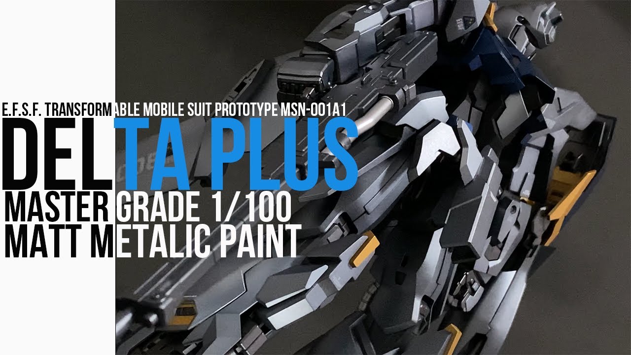 ガンプラ全塗装】MG デルタプラスをマットメタリック塗装！MG 1/100