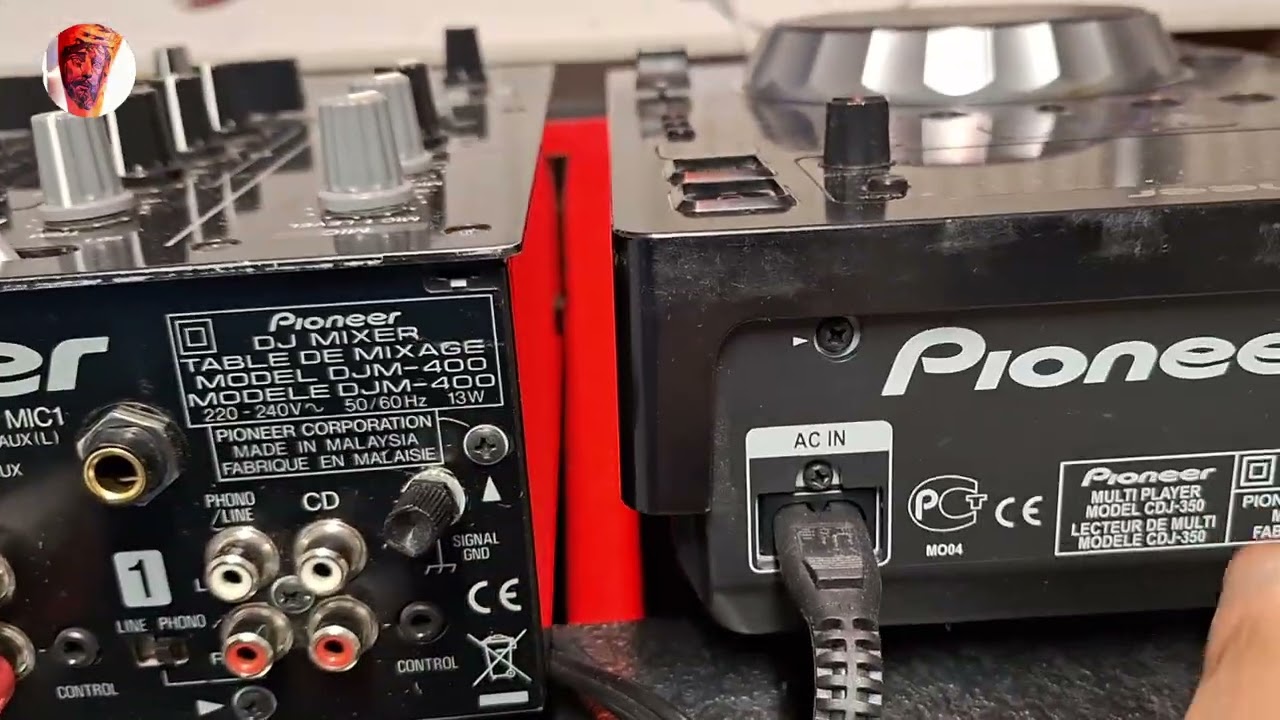 Pioneer CDJ 350 How to connect to the Dj mixer.. easy tips - YouTube