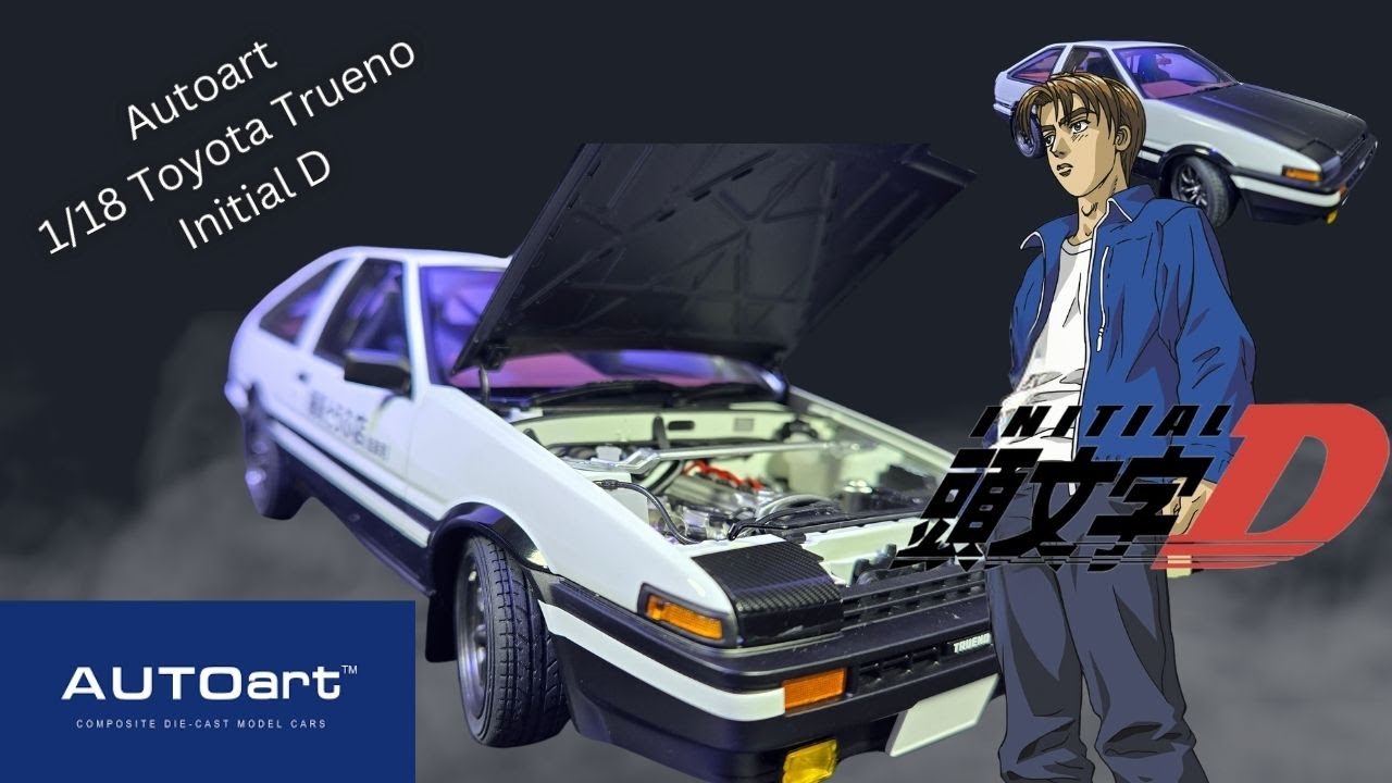 Unboxing the 1/18 Toyota AE86 Trueno 'Initial D' Project D Final