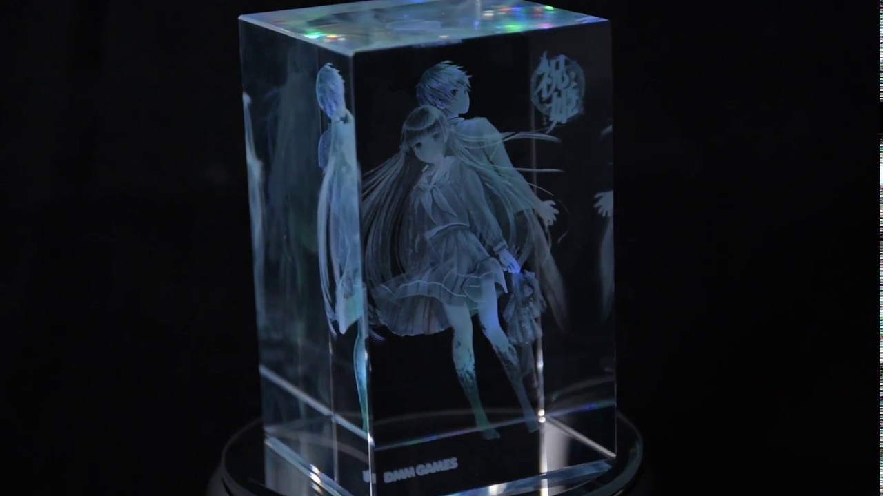 DMM make 3Dクリスタル（彫刻後サンプル） - YouTube