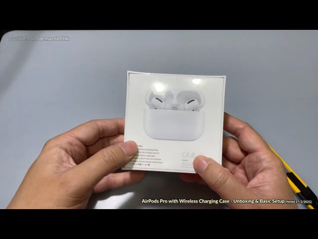 Apple AirPods Pro with Wireless Charging Case - Unboxing & Basic