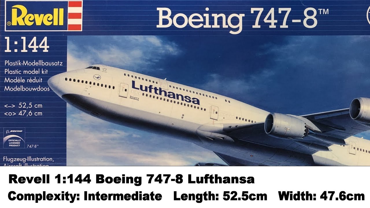 Revell B 747-8 Lufthansa 新塗装機 レベル 1/144 Revell Boeing 747-8