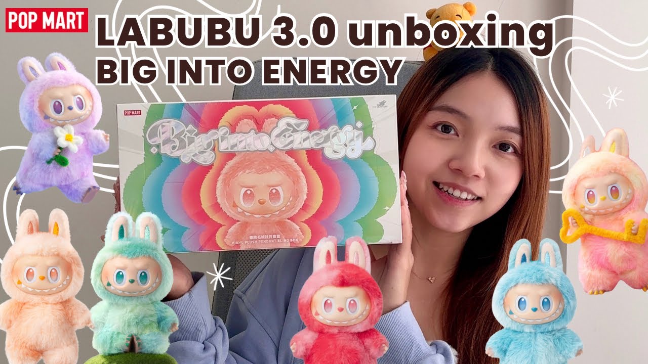 POP MART Big in Energy Happiness ぬいぐるみ本我 POP MART Labubu
