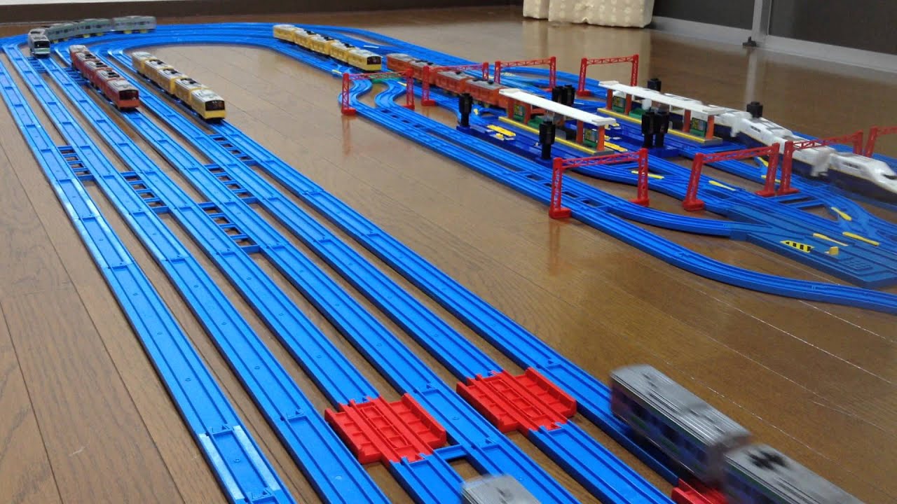 プラレール線路 参考出品 8階レイアウト プレミアパーツ組み込み