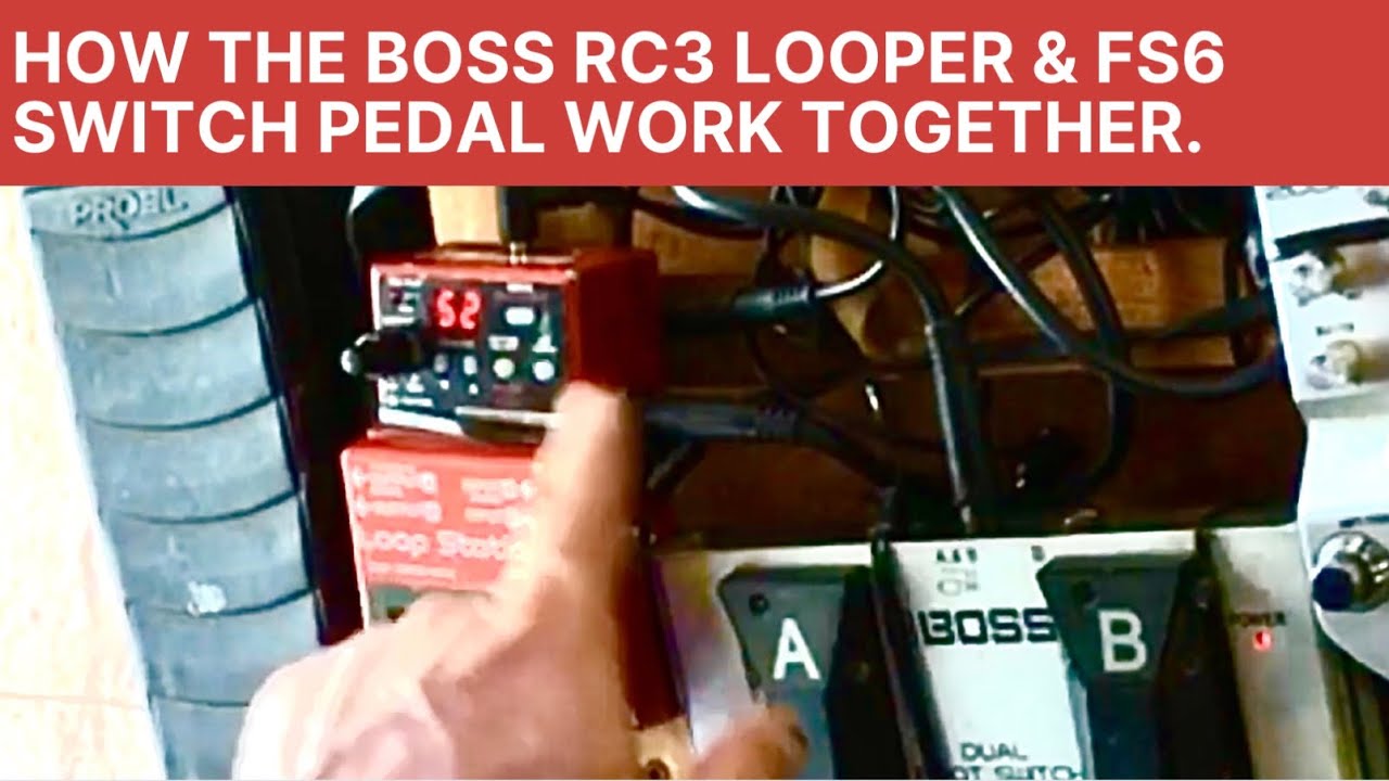 Using the Boss RC3 looper & FS6 switch pedal. [in a live setting