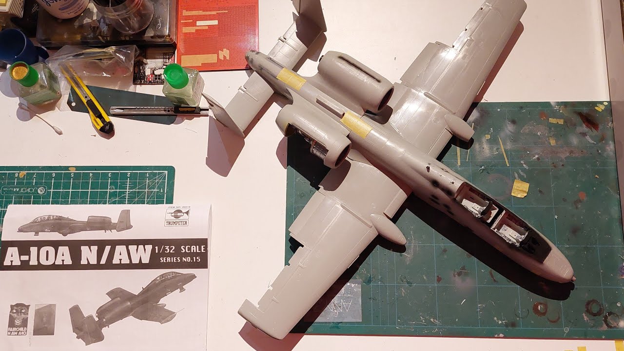 Trumpeter 1/32 A10 (A N/AW) - YouTube