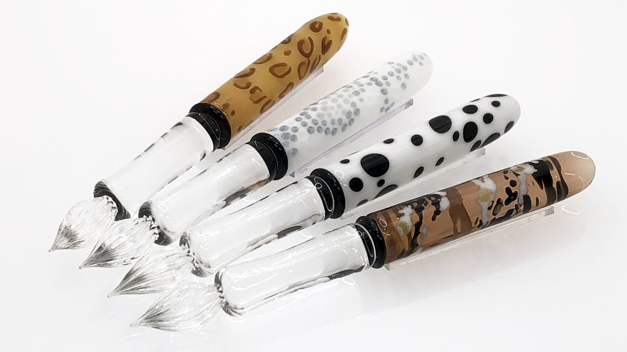 色華硝子 ガラスペン アニマル柄 iroka glass/いろかがらす