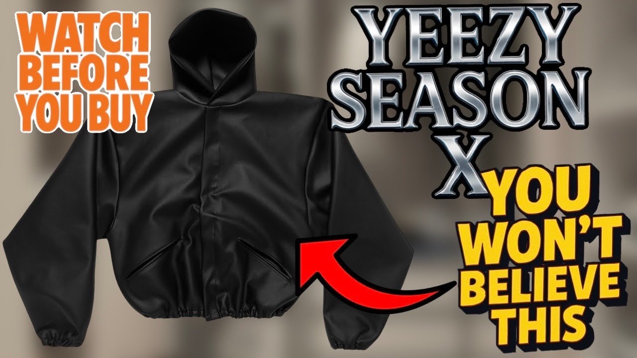 NEW YEEZY JC-01 Faux LEATHER HOODIE UNBOXING And Up-Close REVIEW