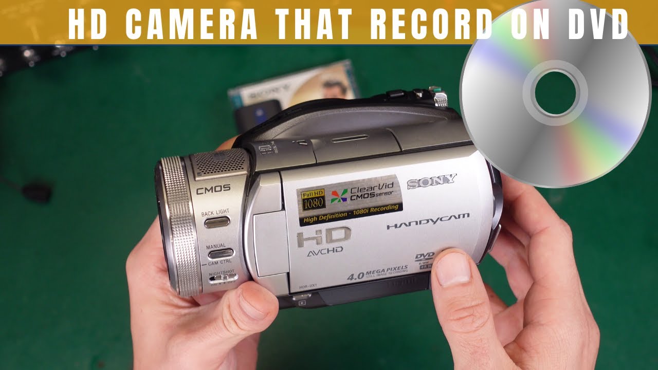 Sony HDR UX1 Full HD 1080i camcorder that record directly on DVD