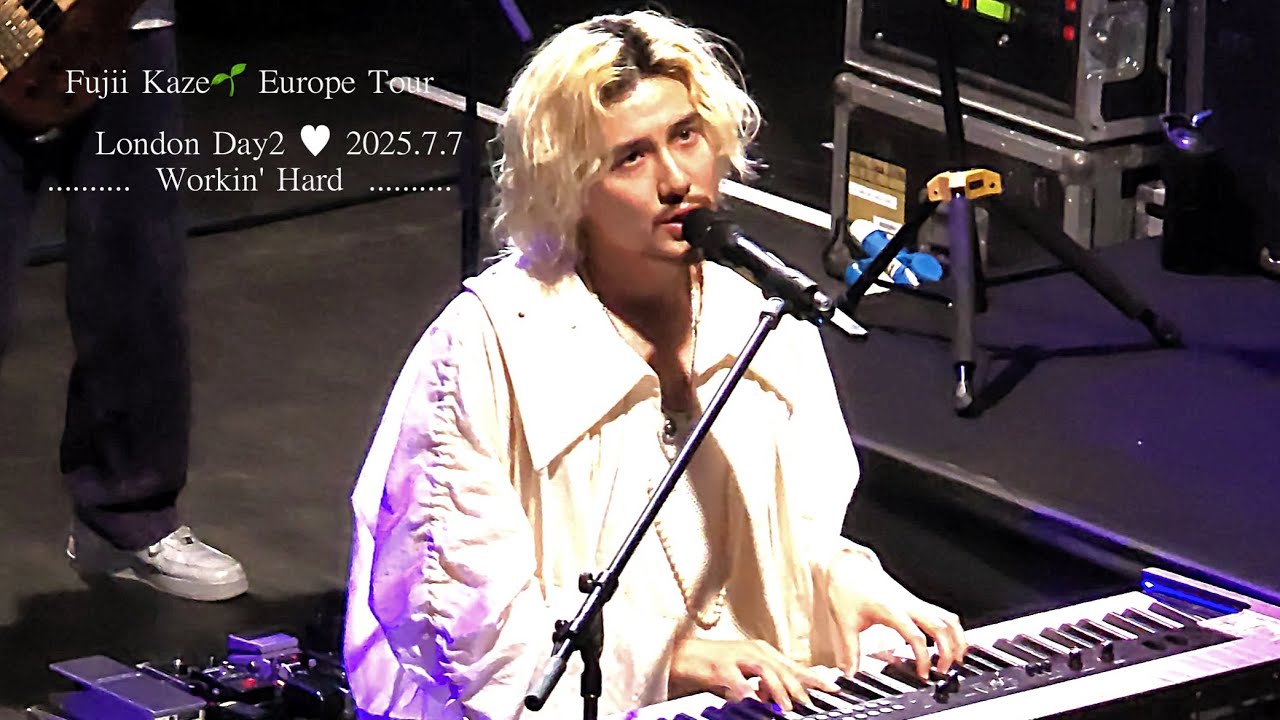 2回着用】藤井風 Workin' Hard シャンパー Lサイズ Amazon Musicで藤井