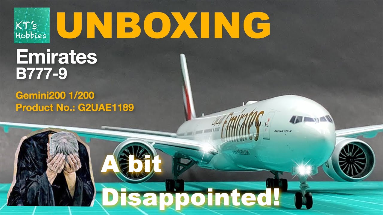 Gemini200 1/200 Emirates B777-9 Unboxing and Review - YouTube