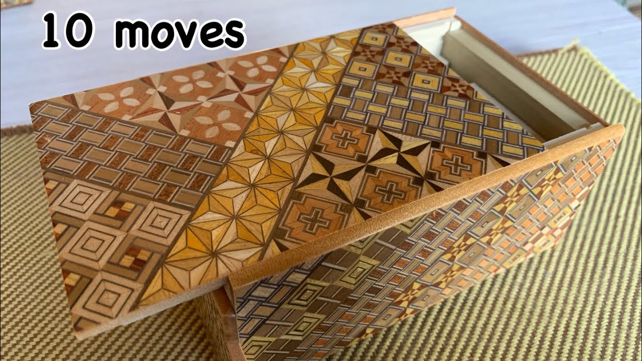 10 moves Puzzle Box 10回秘密箱開け方 - YouTube