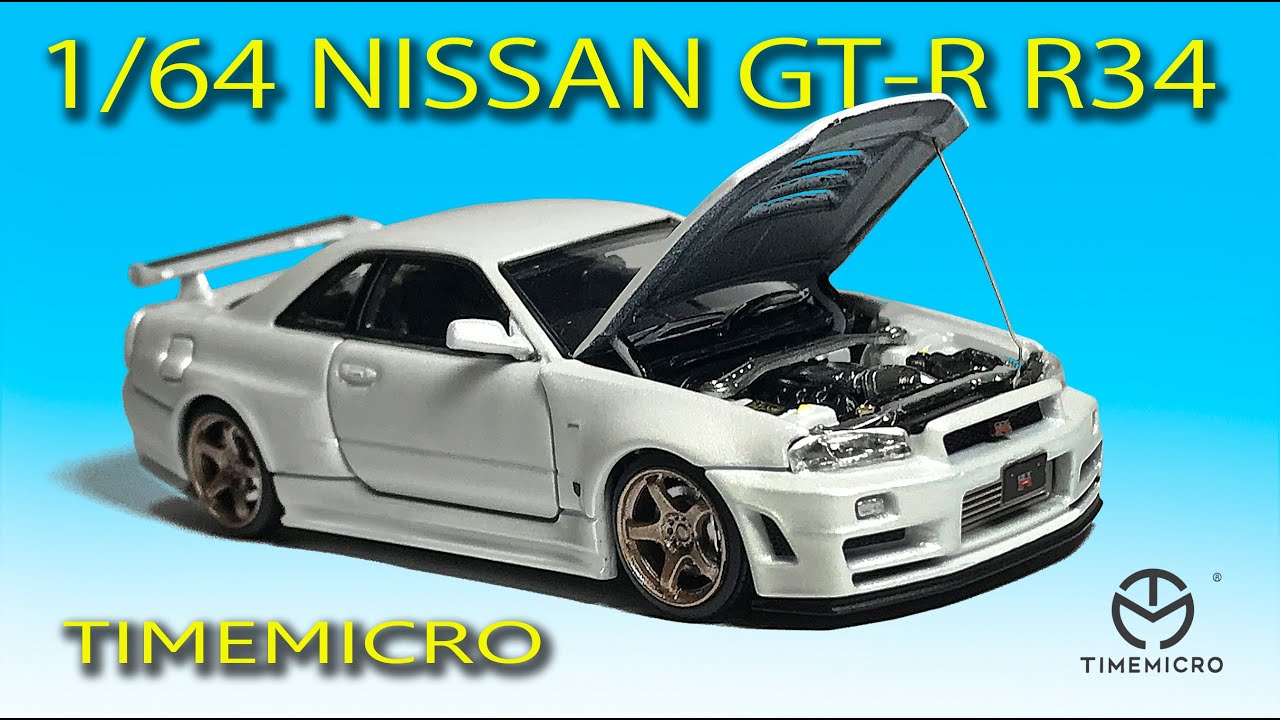 ミニカー紹介〉TIMEMICRO 1/64 NISSAN SKYLINE GT-R R34 MK miniature