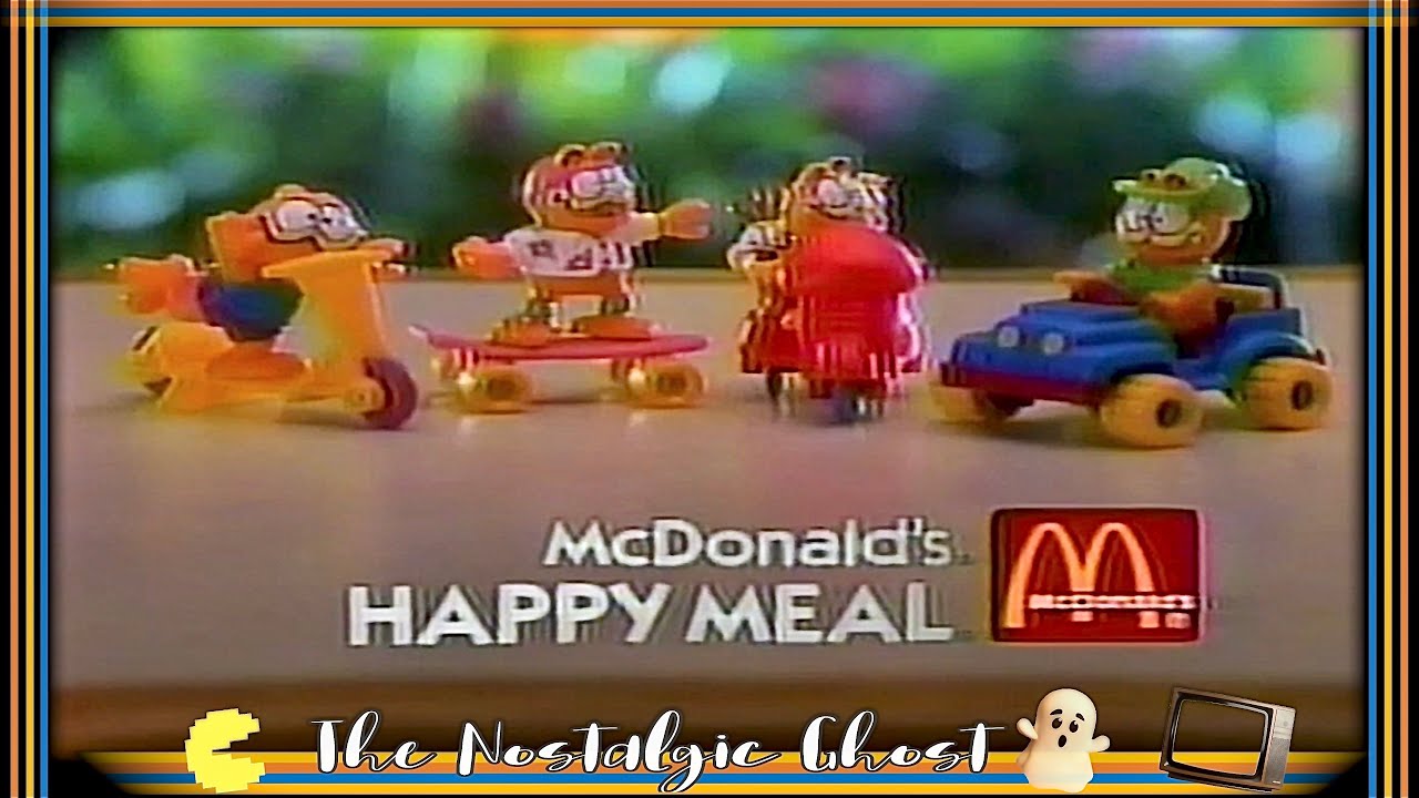 McDonalds Garfield Happy Meal 80s Commercial - YouTube