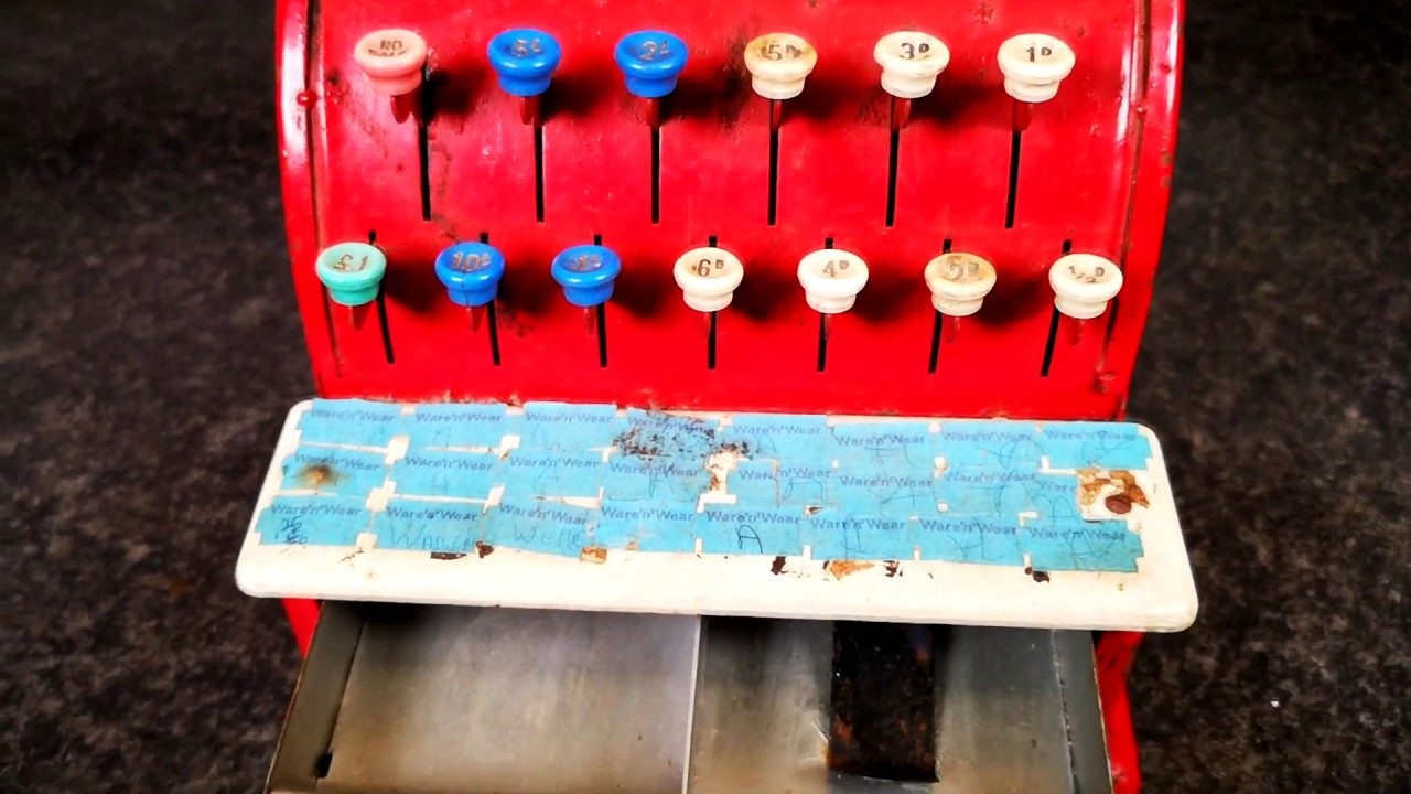 Cash Register Restoration, Vintage Toy - YouTube