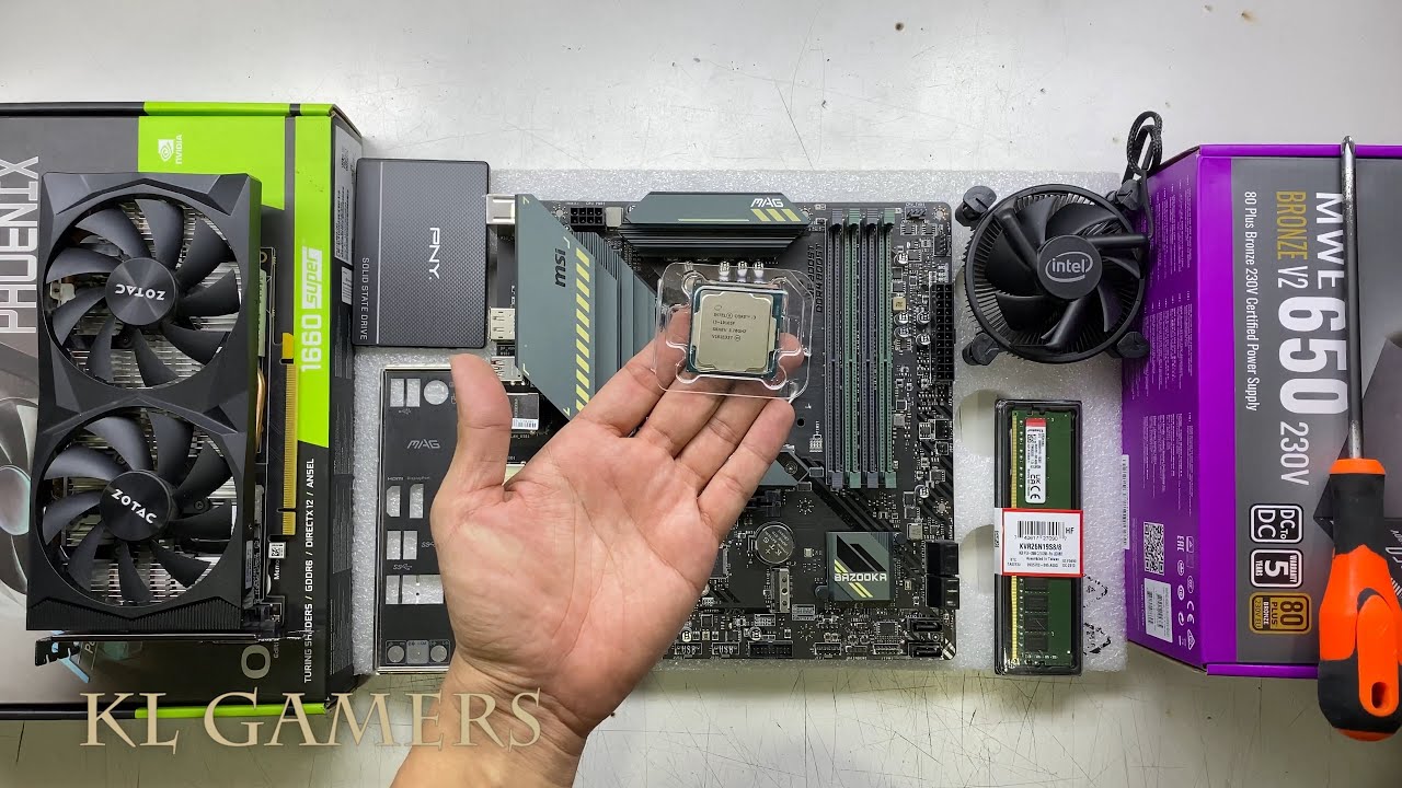 Satisfying Gaming PC Build intel Core i3 10105F MSI B560M BAZOOKA