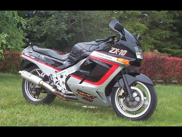 KAWASAKI ZX-10 1988 (Tomcat) on board - YouTube