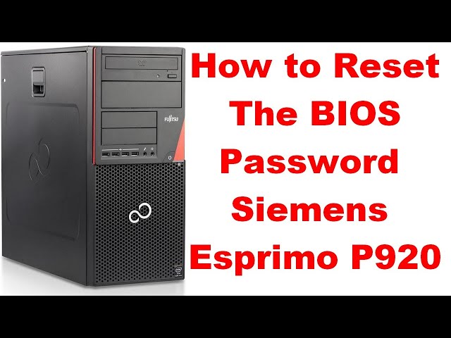How to Reset the BIOS Password siemens esprimo p920 - YouTube