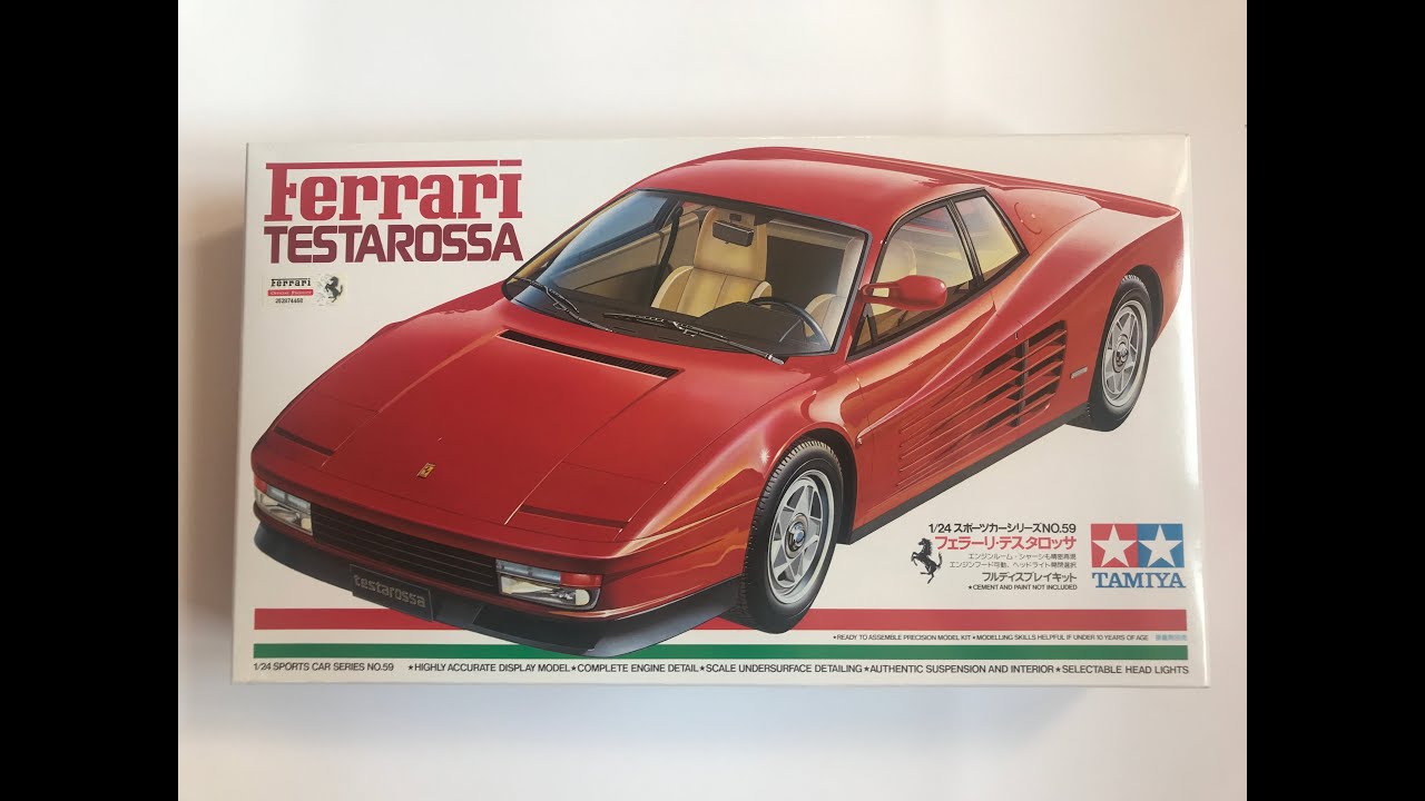 FERRARI TESTAROSSA - TAMIYA 1:24 - CAR BODY - PART 4 - YouTube