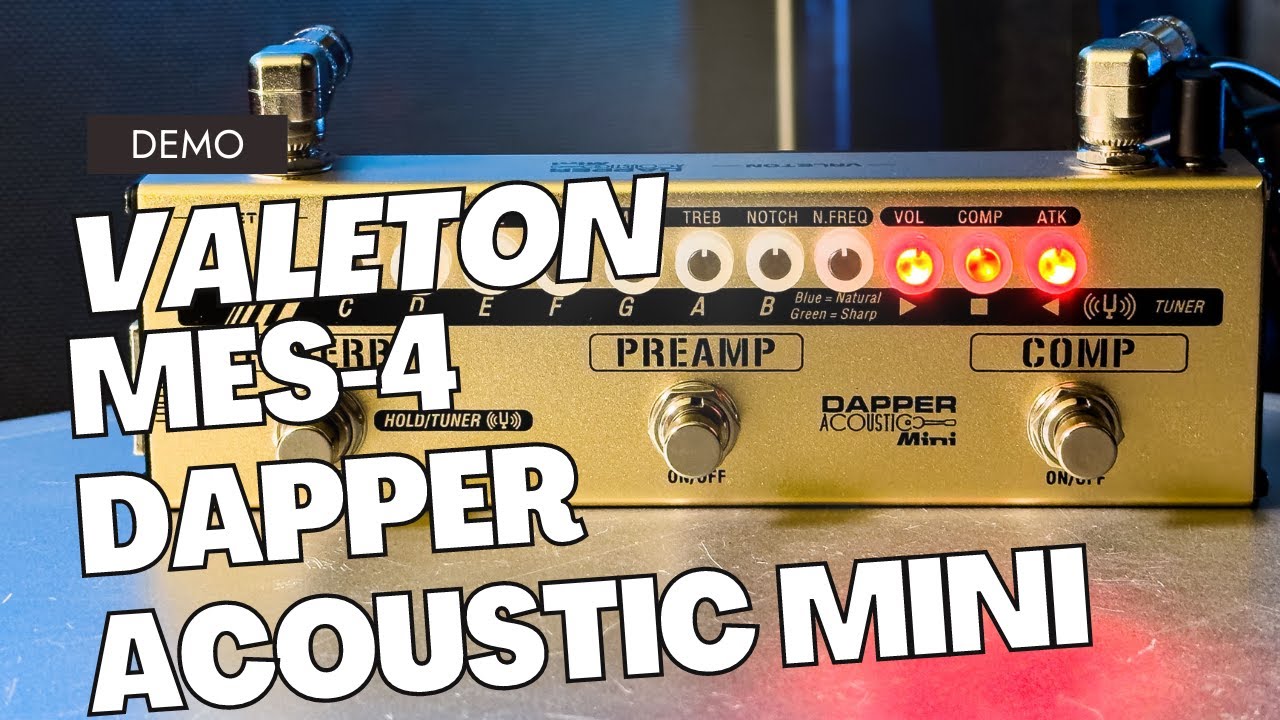 Valeton MES-4 Dapper Acoustic Mini pedal demo - YouTube
