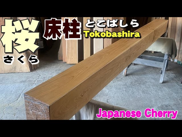 床柱(とこばしら)】桜(サクラ)床柱【木の店さんもく】These pillars